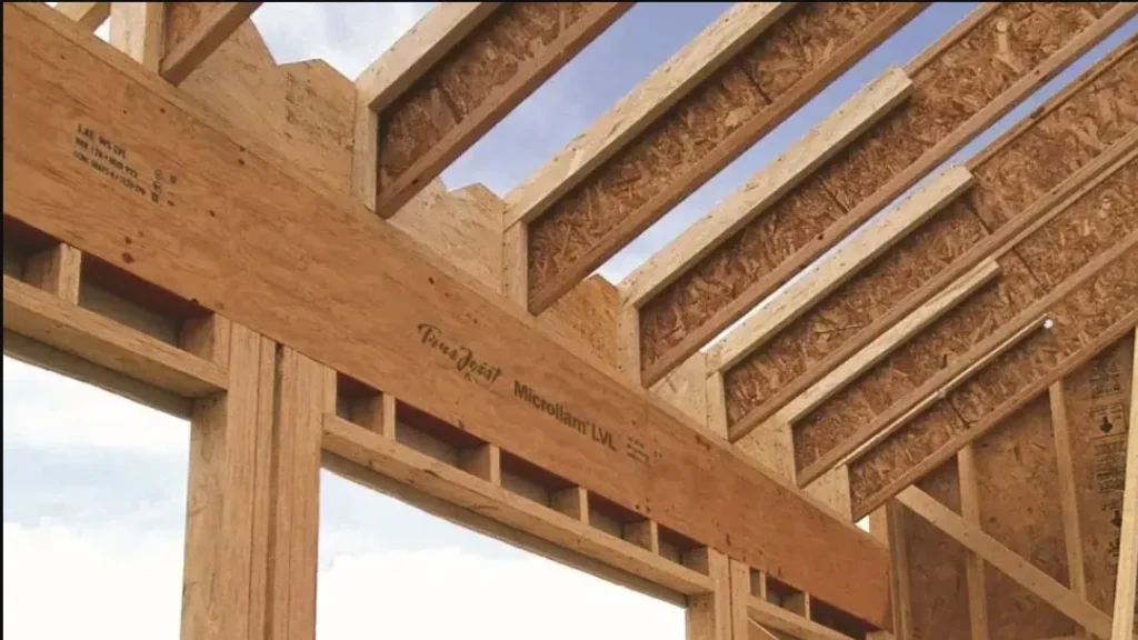 Laminated veneer lumber for headers, beams, columns, and heavy load structural support Laminated veneer lumber for headers, beams, columns, and heavy load structural support
